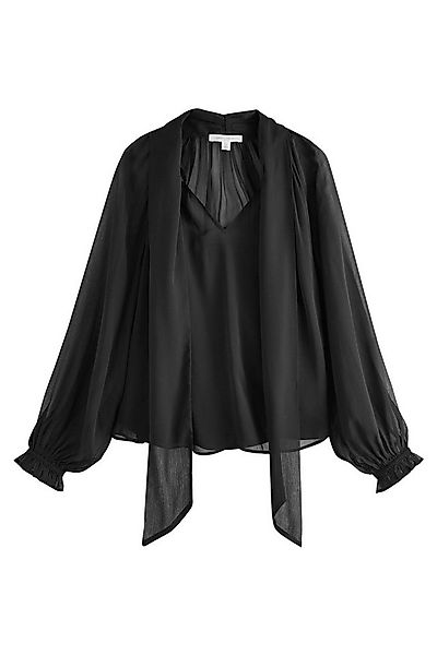 LAURA ASHLEY Chiffonbluse Laura Ashley Chiffonbluse mit Schleifendetail (1- günstig online kaufen