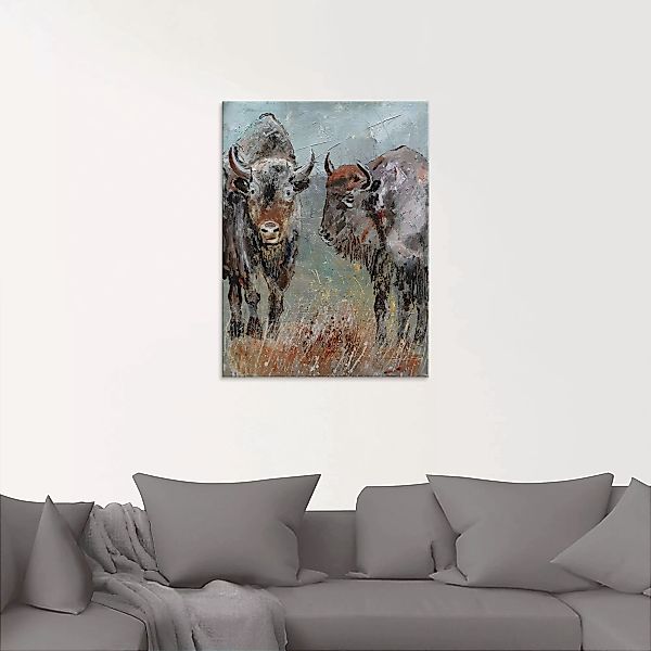 Artland Glasbild »Büffel«, Wildtiere, (1 St.), in verschiedenen Größen günstig online kaufen