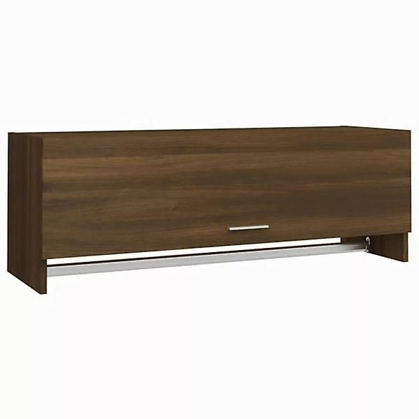 furnicato Kleiderschrank Braun Eichen-Optik 100x32,5x35 cm Holzwerkstoff (1 günstig online kaufen