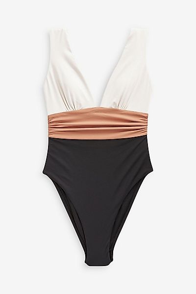Next Badeanzug Tief ausgeschnittener, bauchformender Badeanzug (1-St) günstig online kaufen