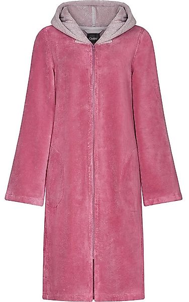 Cawö Home Damenbademantel mit Kapuze und Reißverschluss, Kurz, Baumwollmisc günstig online kaufen