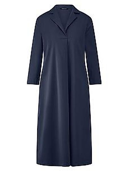 Kleid kleinem Reverskragen Peter Hahn blau günstig online kaufen
