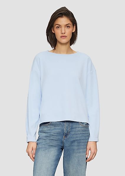 s.Oliver Sweatshirt Sweatshirt mit Faltendetail am günstig online kaufen