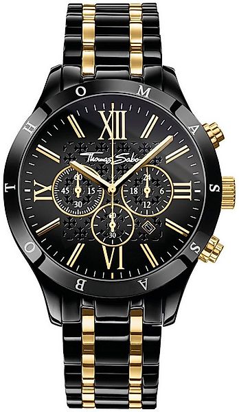 THOMAS SABO Chronograph REBEL URBAN WA0264-278-203-43 MM, Quarzuhr, Armband günstig online kaufen