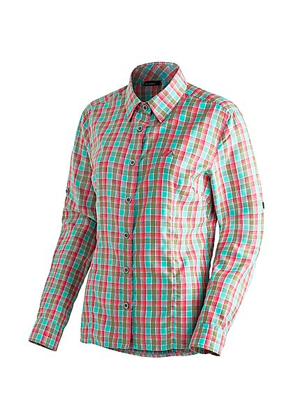 Maier Sports Funktionsbluse "Nanni", Damen Bluse, langarm Karobluse für Out günstig online kaufen