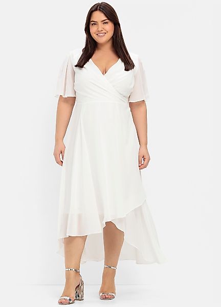 Sheego Etuikleid Chiffonkleid günstig online kaufen