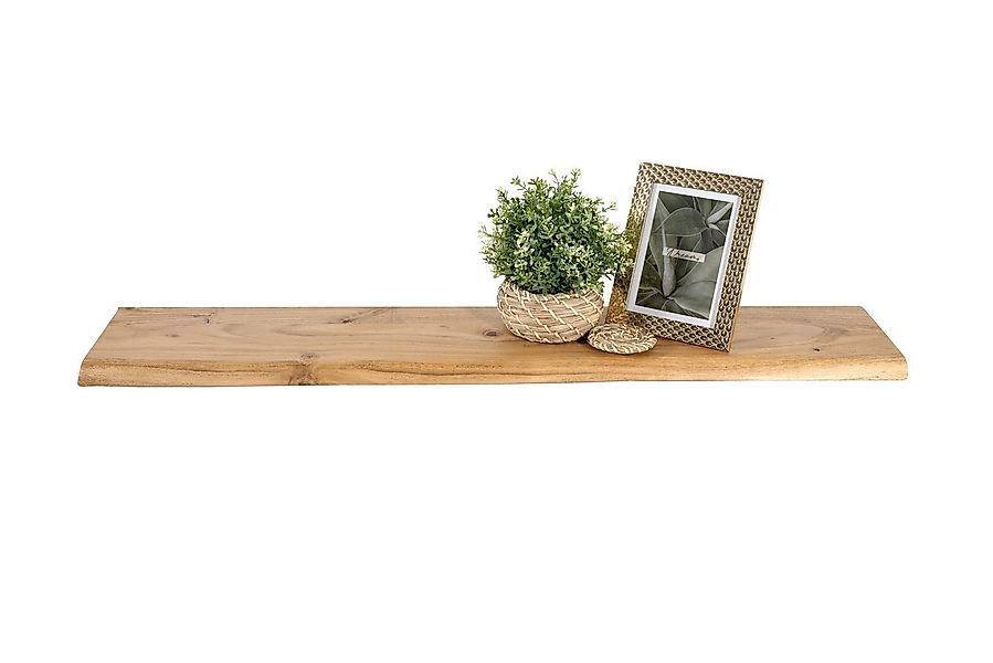 SAM® Wandregal Amara, massives Akazienholz, Baumkante, verschiedene Größen günstig online kaufen