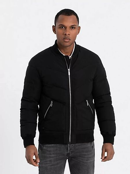 OMBRE Bomberjacke Gesteppte Herren-Bomberjacke mit Metallreißverschlüssen günstig online kaufen