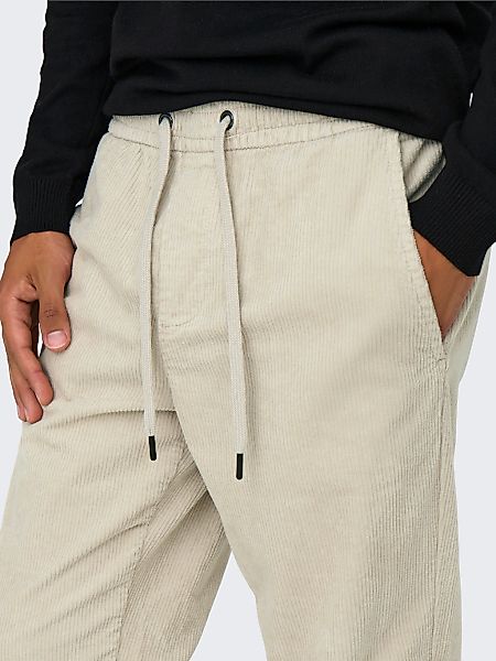 ONLY & SONS Sweathose ONSLINUS TAP CORDUROY 0185 PANT aus Baumwollmix günstig online kaufen