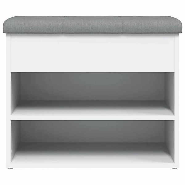 vidaXL Sitzbank Schuhbank Weiß 62x32x50 cm günstig online kaufen