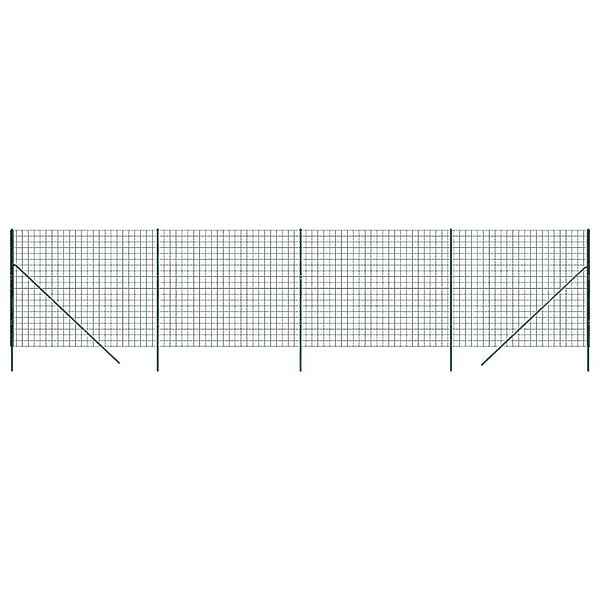vidaXL Maschendrahtzaun Grün 1,6x10 m Verzinkter Stahl 154084 günstig online kaufen