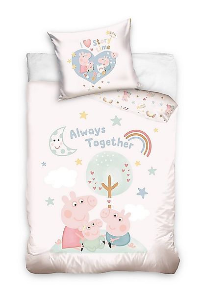 Peppa Pig Babybettwäsche Peppa Pig Babybettwäsche Schweinchen Peppa 100 x 1 günstig online kaufen