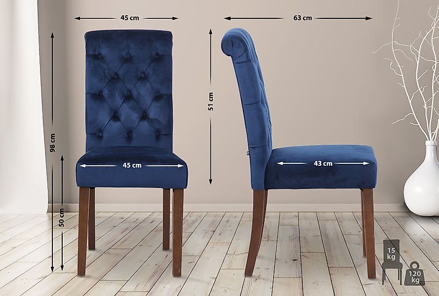 CLP Esszimmerstuhl LISBURN (2er Set), mit günstig online kaufen