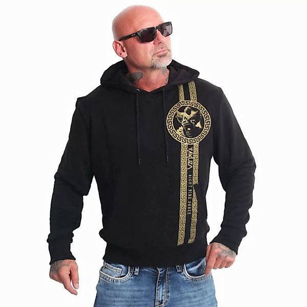 YAKUZA Hoodie VIP Team mit goldenem Metallic-Print günstig online kaufen