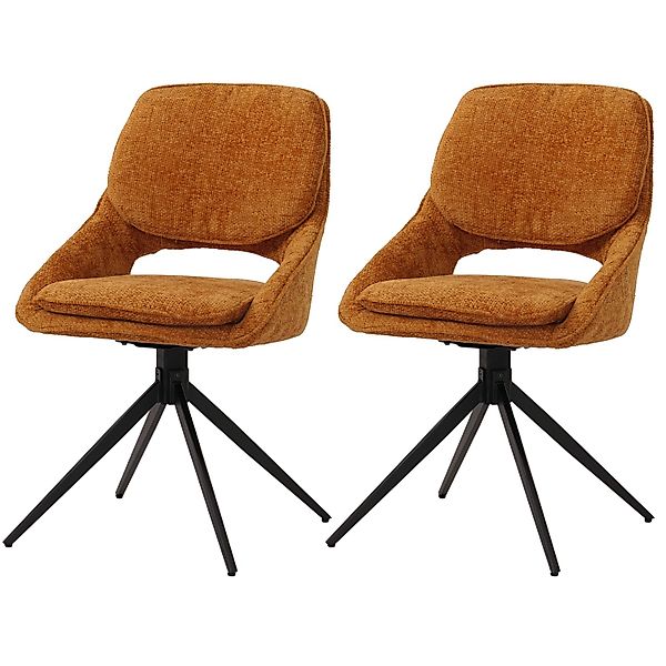 MCW Esszimmerstuhl N73 2er-Set Ocker-gelb günstig online kaufen