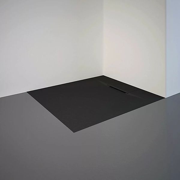 Schulte Duschwanne ExpressPlus Extraflach Rechteck 90 cm x 80 cm Anthrazit günstig online kaufen