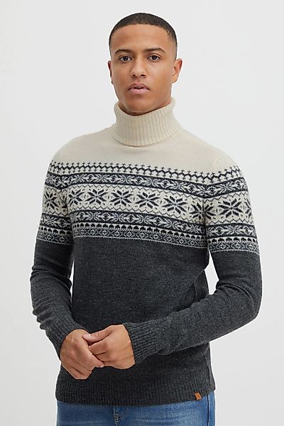 Blend Norwegerpullover "BHTjesse" Grobstrick Pullover mit Rollkragen günstig online kaufen