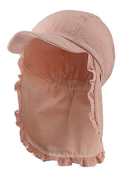 Sterntaler® Schirmmütze Schirmmütze mit Nackenschutz Rüsche günstig online kaufen