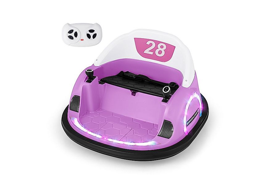 COSTWAY Elektro-Kinderauto, Belastbarkeit 25 kg, 12V Autoscooter, mit 360° günstig online kaufen