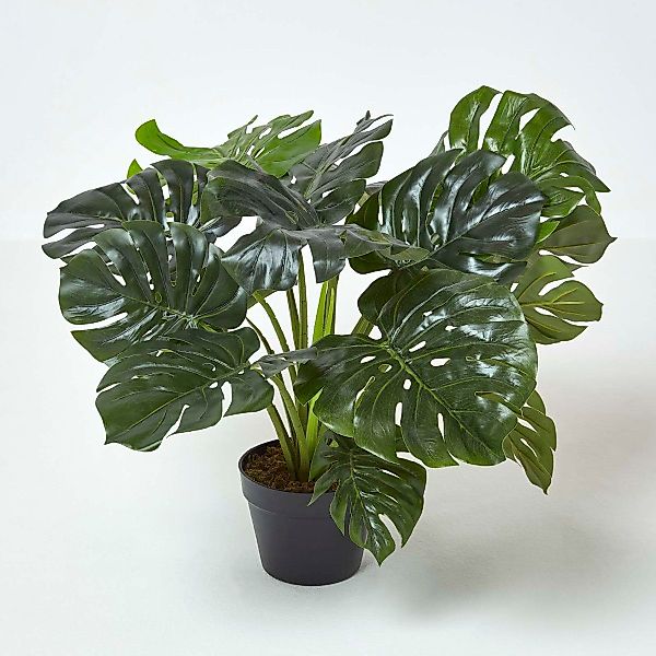 Kunstbaum Monstera Kunstpflanze im Topf - günstig online kaufen
