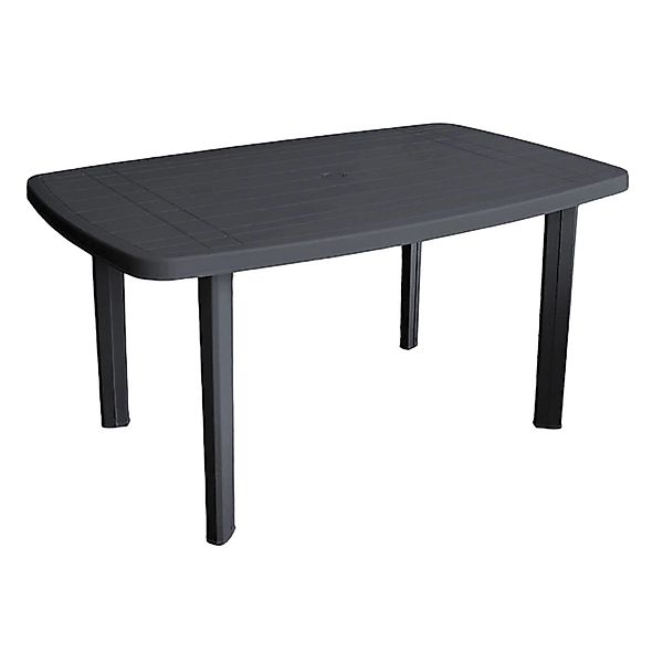 Mojawo Gartentisch Kunststoff 140x90cm ANTHRAZIT RECHTECKIG Balkontisch Gar günstig online kaufen