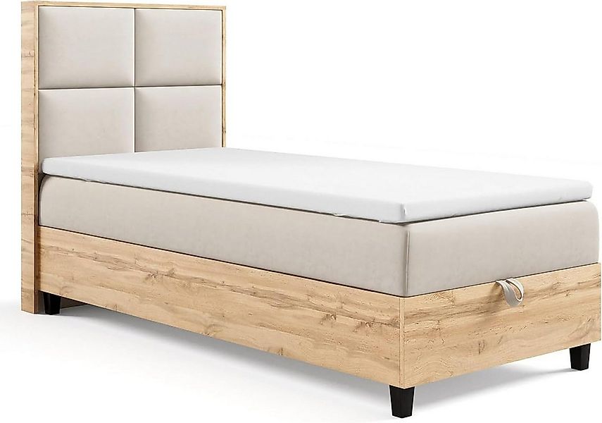 Best for Home Boxspringbett Trinity K-2 Plate Boxspringbett Single mit Bett günstig online kaufen