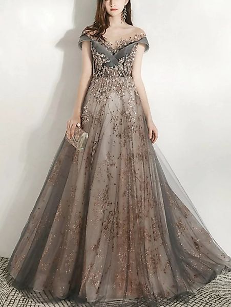 FIDDY Abendkleid Bankett-Abendkleid für Damen mit V-Ausschnitt günstig online kaufen