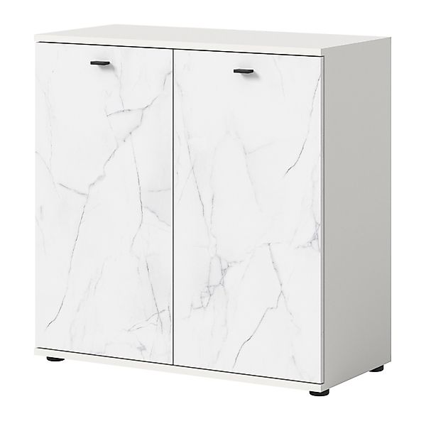 Inn.Furn Kommode in Weiß Marmor 86 x 88 cm Marble günstig online kaufen