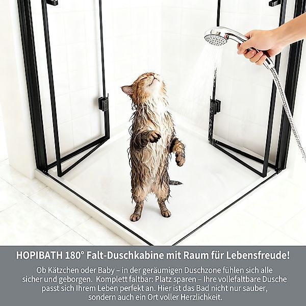 Hopibath Duschwand faltbar für Dusche Duschkabine günstig online kaufen