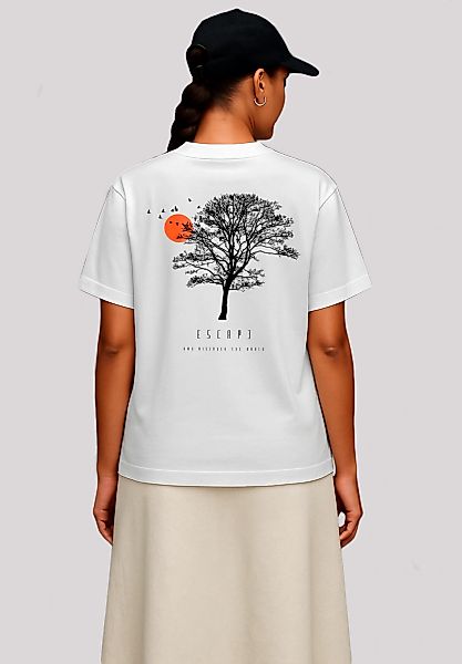 F4NT4STIC T-Shirt "Oversize Escape Discover the World Tree Birds", Premium günstig online kaufen
