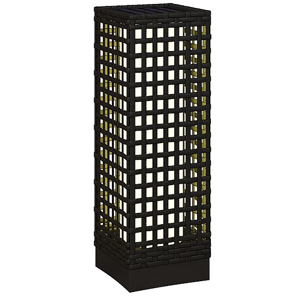 Outsunny LED Solarleuchte Rattan Solarlampe, Wasserdichte günstig online kaufen