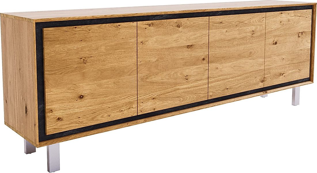 DELIFE Sideboard Stonegrace, Eiche Natur 200 günstig online kaufen