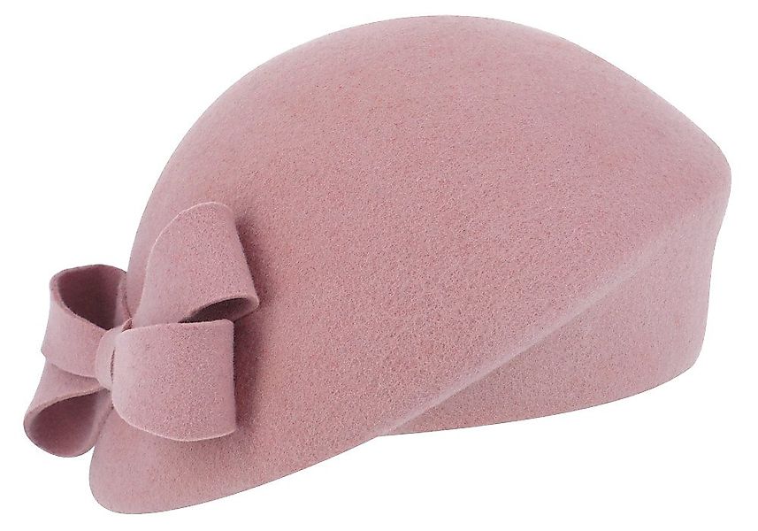 Fiebig Filzhut schicker asymmetrischer Pillbox-Hut mit Schleife günstig online kaufen
