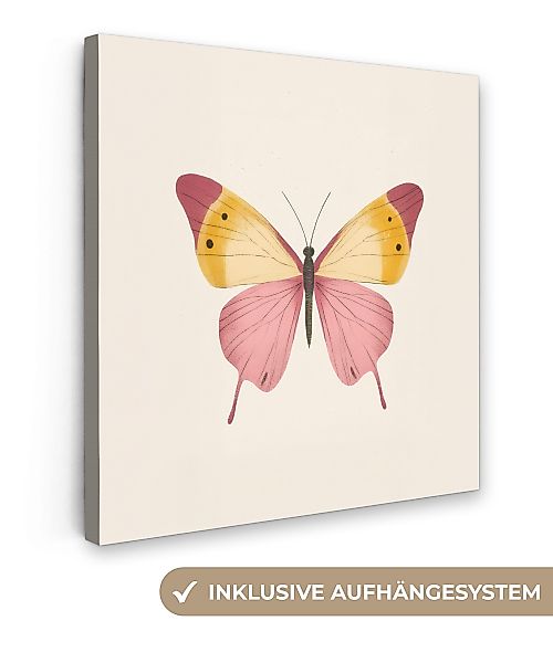 OneMillionCanvasses® Leinwandbild Schmetterling - Illustration - günstig online kaufen