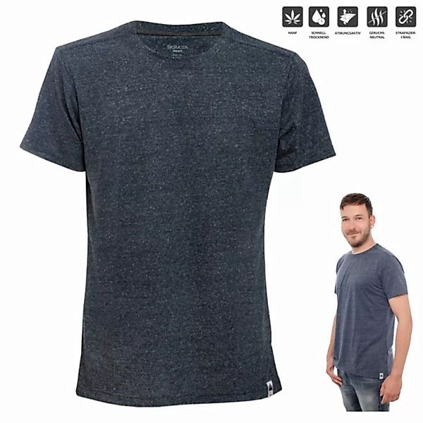 Skratta T-Shirt SKRATTA - Mix Hanf T-Shirt Herren Shirt, navy günstig online kaufen