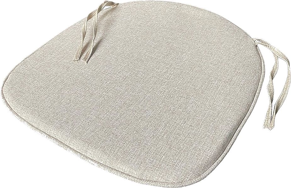 Essentials Sitzauflage, Gepolstertes ecru für Crossback Stühlen günstig online kaufen