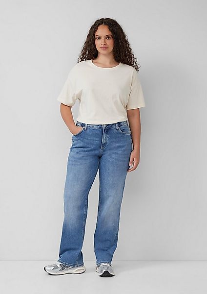 QS Bootcut-Jeans Jeans-Hose Jeans / Slim Fit / Mid Rise / Straight Leg günstig online kaufen