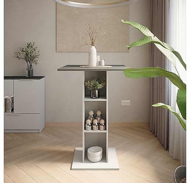 Vicco Bartisch Repose, Anthrazit/Weiß, 75 x 75 cm günstig online kaufen