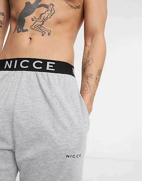 Nicce – Loungewear – Shorts in Grau günstig online kaufen