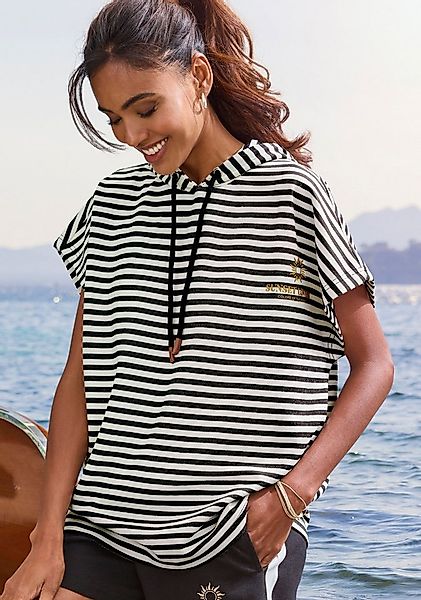 H.I.S Kapuzenshirt mit Kordelzug und weitem Armausschnitt, Loungewear günstig online kaufen