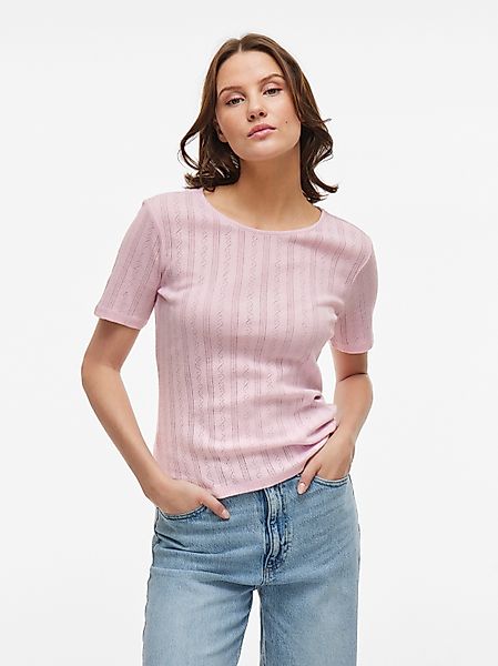 Vila Kurzarmshirt VIKASSIE S/S POINTELLE TOP günstig online kaufen