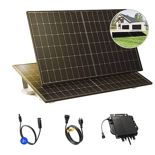 Solakon Balkonkraftwerk 1000W Solaranlage mit Gartenhalterung Steckerfertig günstig online kaufen