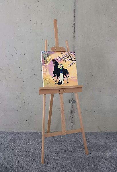 Komar Leinwandbild "Keilrahmenbild - Mulan with Kahn - Größe 40 x 40 cm", D günstig online kaufen
