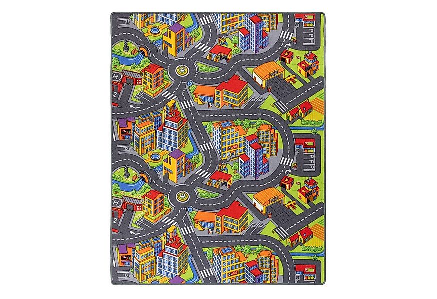 Steffensmeier Kinderteppich City, Rechteckig, Straßenteppich, Kinderzimmer günstig online kaufen