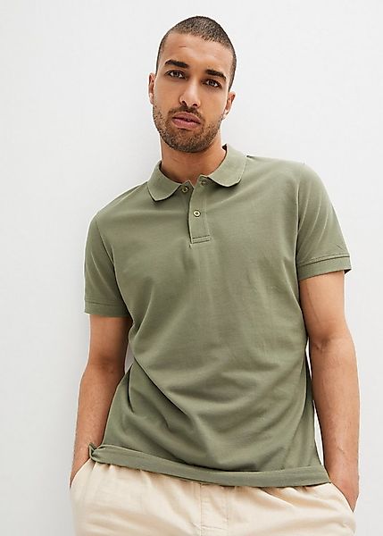 bonprix Poloshirt Piqué-Poloshirt aus reiner Baumwolle günstig online kaufen