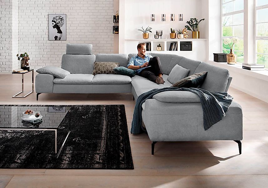 W.SCHILLIG Ecksofa "valentinoo, Designsofa, elegant und bequem, L-Form", (S günstig online kaufen