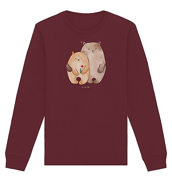 Mr. & Mrs. Panda Longpullover Bären Liebe Größe M - Burgundy - Geschenk, Um günstig online kaufen