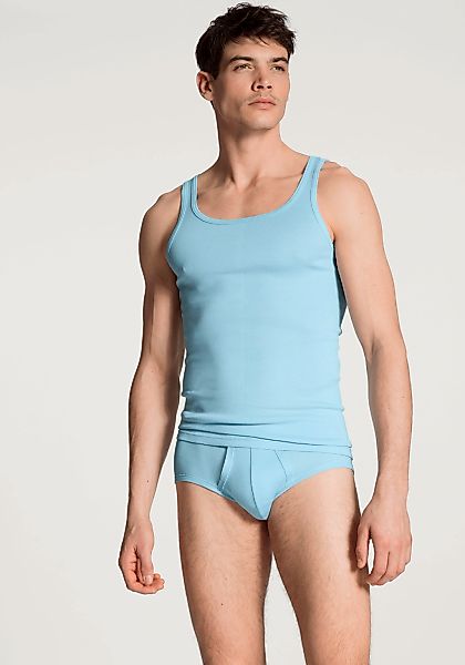 CALIDA Tanktop "Twisted Cotton", Pure Cotton, Feinripp-Qualität, Rundhals-A günstig online kaufen
