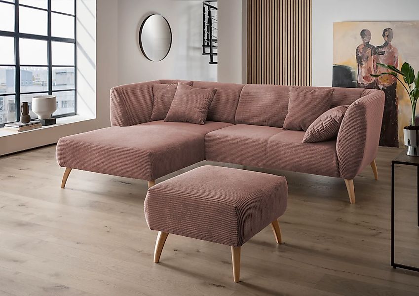 INOSIGN Ecksofa "Colori Polstermöbel mit zeitlos eleganter Rückenführung. L günstig online kaufen