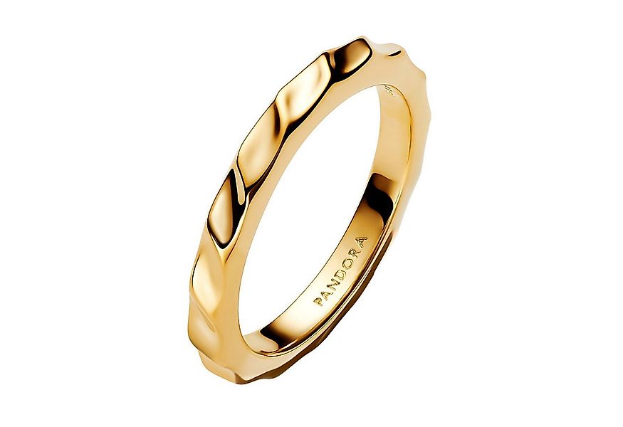 Pandora Fingerring Damen-Bandring Wellig Goldfarben günstig online kaufen